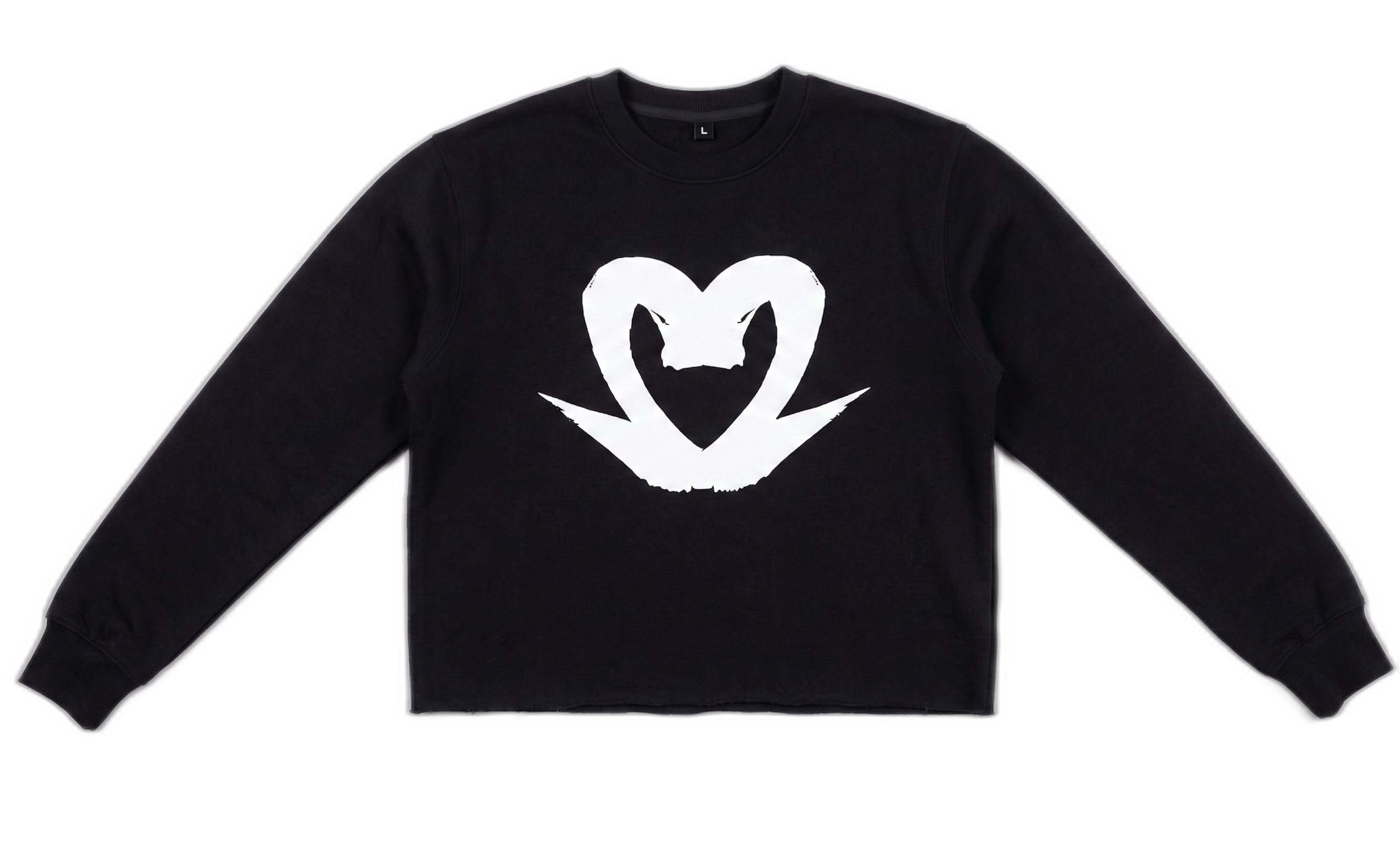 Long-sleeve sweatshirt noir